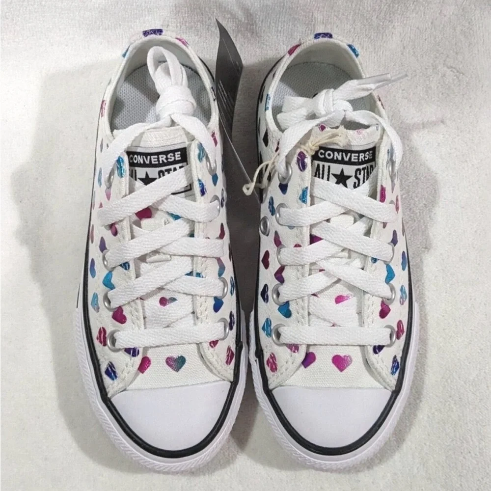 Converse Kids' Multicolor Heart Sneakers - girls size 1